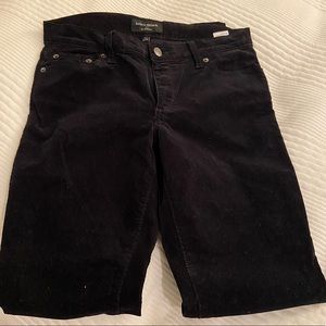 Banana Republic Factory slim boot cut cord pants black Women- sz 27